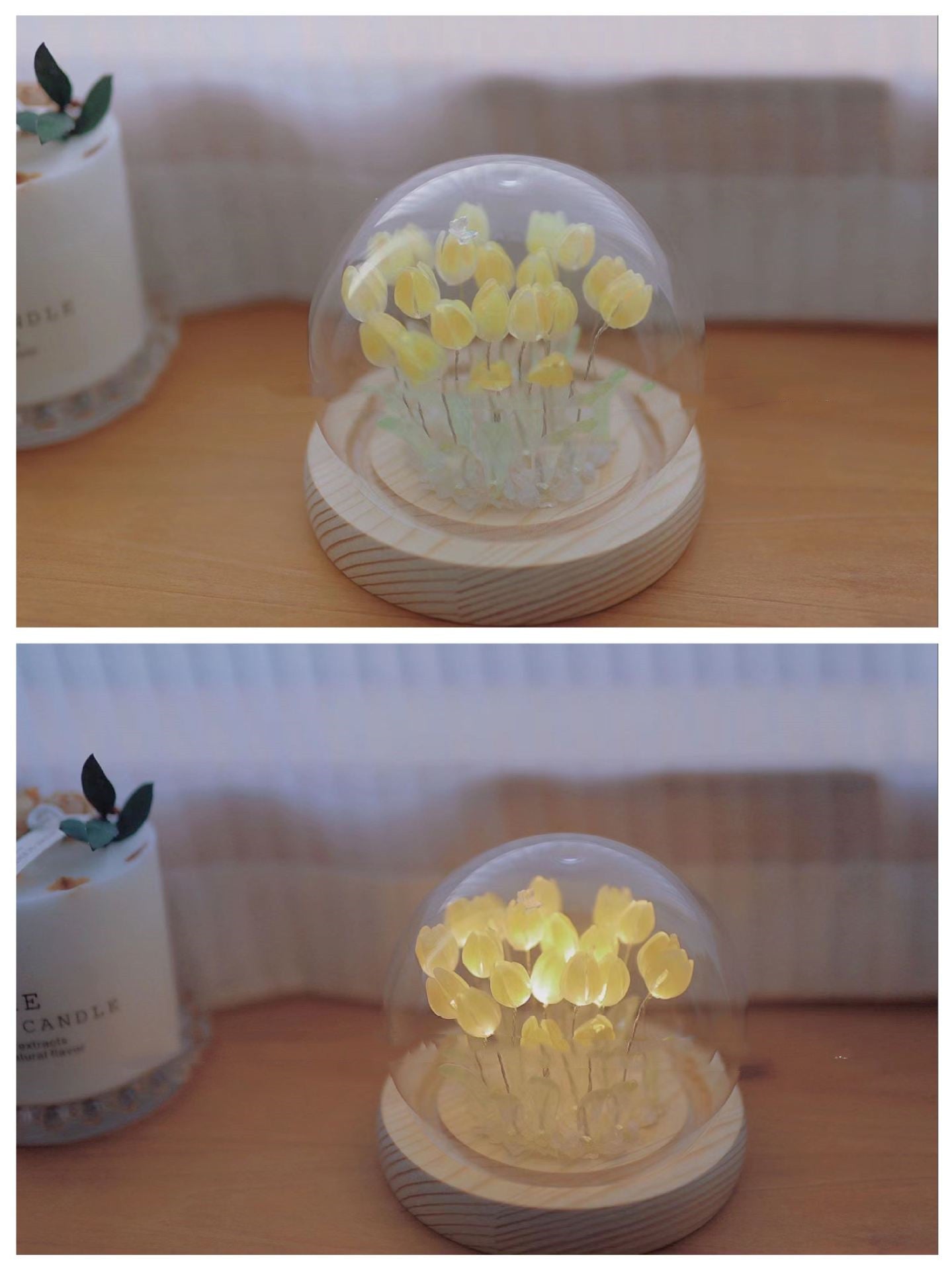 Glass Garden™ Tulip Dreams Night Lamp