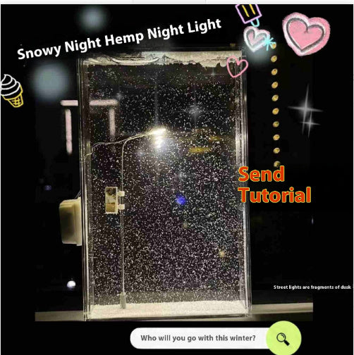 Glass Garden™ Ruma Snow Night Lamp