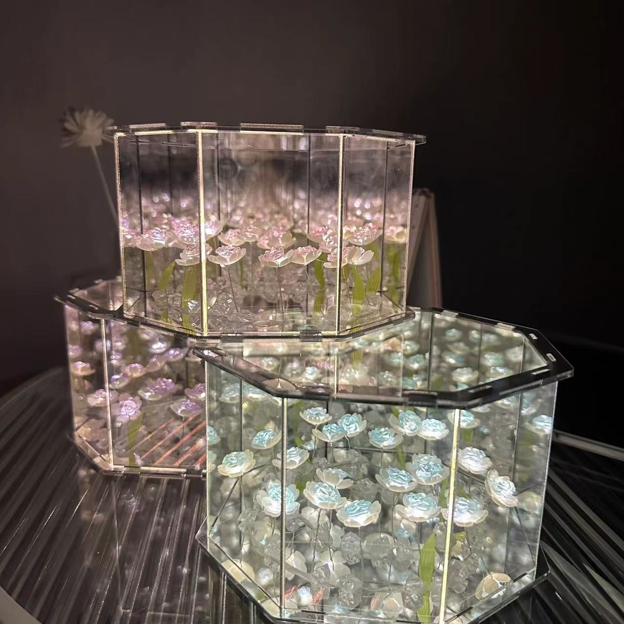 Glass Garden™ Luminous Blossom Cube