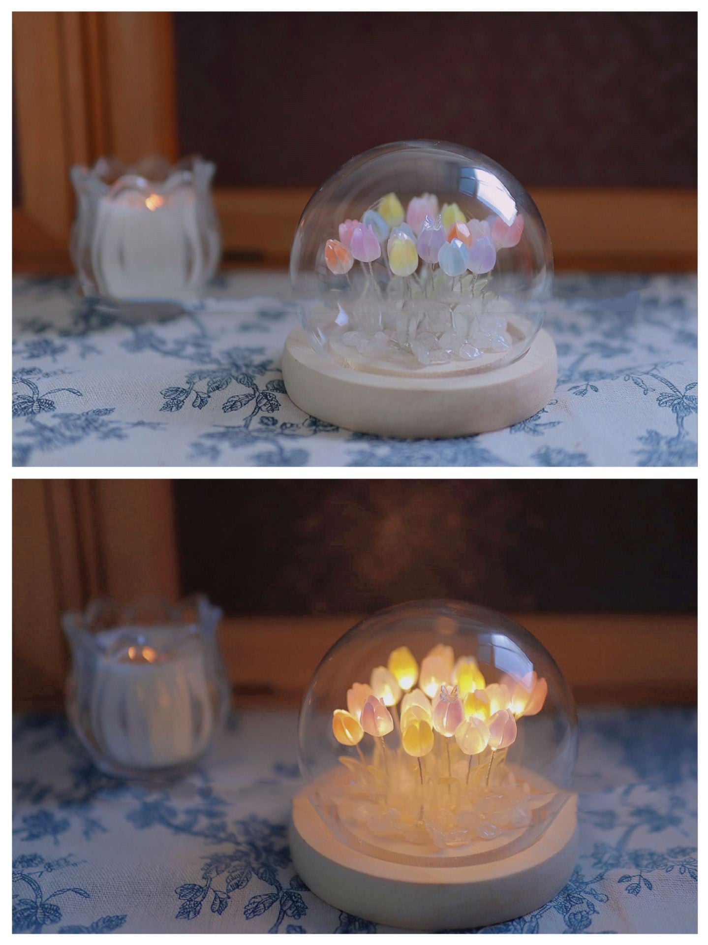 Glass Garden™ Tulip Dreams Night Lamp